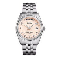 Doxa D131SRO Men's Stainless Steel Case Champagne Gold Dial Automatic Mechanical Dual Calendar Displ