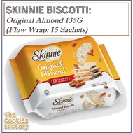 SKINNIE Biscotti: Original Almond 135G - Flow Wrap (9G x 15Sachet)