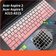 New Acer Keyboard Cover Acer Aspire 3 A315 A315-59 A315-24P A515-57 Aspire 5 A515 Aspire 5 15.6'' Soft Silicone Keyboard Protector N22C6 N23C3 2022 S50-54