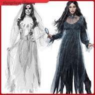 Women Cosplay Halloween Costume Horror Ghost Dead Corpse Zombie Bride Dress doublelift store