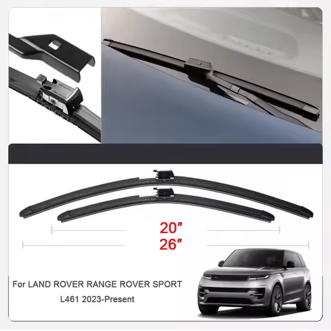 2PCS Car Blade Front Windshield Rubber With Water Spray Wiper For RANGE ROVER SPORT L461 2023-2026
