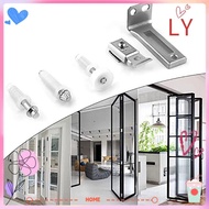LY Closet Door Brackets, Stainless Steel Durable Bi Fold Door Pivots, Accessories Hardware Door Guide Wheel