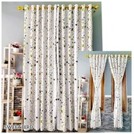RS PROMOSI hordeng 1 set lengkap / gorden warna ungu / gorden serba ungu / korden ruang tamu 1 set l