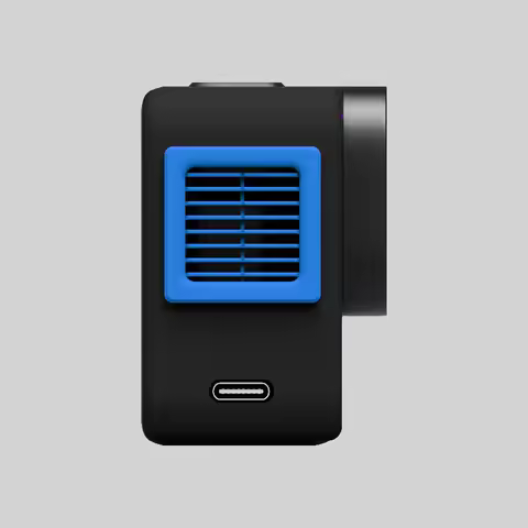Action Camera Air-cooled Radiator Cooling Fan 3D Printed Shell Support Type-C-Type-C Data Cable for 