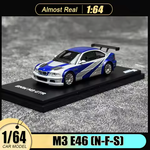 AR BOX Almost Real 1/64 scale Collect holiday gifts FOR M3 E46 (NFS: Unbound) car model