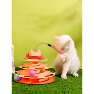 Express - 4-Layer Rotating Cat Tower & Interesting DIY Game, Interactive Cat Game: Awesome Cat Playi
