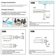 RR 4Way 20DB Antenna Signal Amplifier Anti-interference Home TV Box Signal Booster Household TV Equi