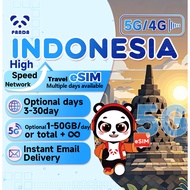 Indonesia eSIM 1-30Days Daily 1GB-50GB Unlimited Data | Instant Email Delivery | High Speed 5G eSIM