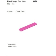 [USED PARTS] U84-6636 : Tile 1 x 6