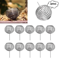 JPTOS 10pcs Bonsai Baskets, Stainless Steel Fertilizer Tool Gardening Fertilization Baskets, Portabl