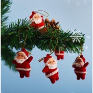 Mini Santa Claus hanging to decorate the Christmas tree (set of 6 Santa Clauses)