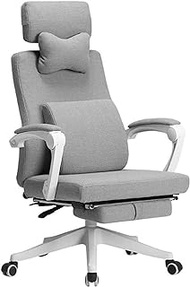Ergonomic Executive Office Chair with Lumbar Support, Microfiber Computer Chairs with Footrest &amp; Headrest, Adjustable Tilt Angle and Til 360° Swivel Task Comfort Chair lofty ambition