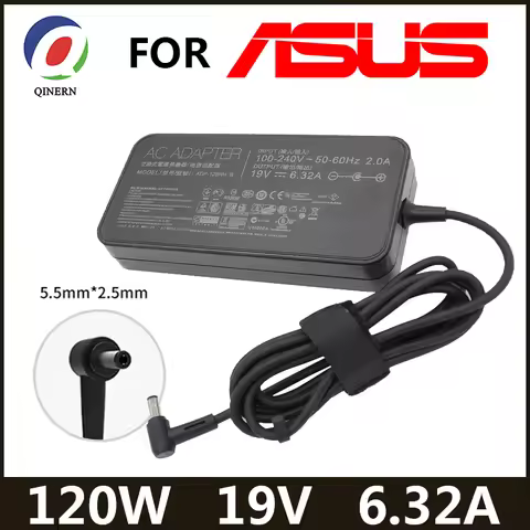 19V 6.32A 5.5*2.5mm 120W Laptop Adapter AC Power For toshiba Satellite For Asus PA-1121-28 N750 N500