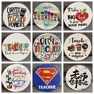 SG Teacher Coaster Customizable coaster Ceramic Absorbent Coaster Thank You Coaster Teacher’s Day Gi
