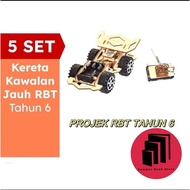 5 Set Kit Projek RBT Tahun 6 Kereta Kawalan Jauh  Unit 1 Model Elektromekanikal Mudah Pasang READY S