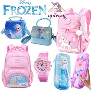 Elsa bag girls backpack school bag watch Elsa Sling bags hand bag Unicorn bag crossbody bag girls sh