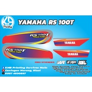 Yamaha RS100T Stock Sticker Decals