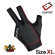 ถุงมือบิลเลียด Cuetec Axis สำหรับมือซ้าย สีเทา ขนาด S - XL Left Hand Gloves Grey