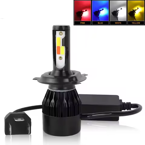 4Colors Strobe S2 Bulb Car Headlight H4 H7 LED Car Headlight Lamp Car Flashing Fog Light H8 H9 H11 9