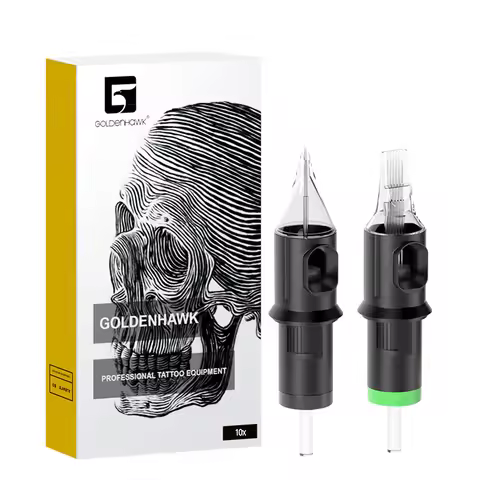 10PCS Cartridge Tattoo Needles RL RM RS M1 Stainless Steel 0.35mm Sterilized Safety Tattoo Needles F