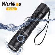 Wurkkos FC12 2000LM spotlight type-c rechargeable 345M SFT40 18650 two mode EDC flashlight