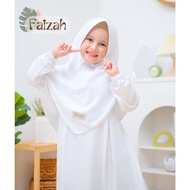 Ranan Gamis Anak Putih Perempuan Gamis Manasik Haji Baju Muslim Putih
