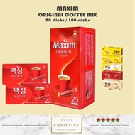 MAXIM COFFEE ORIGINAL MIX KOREA MAXIM KOPI 20 STICKS