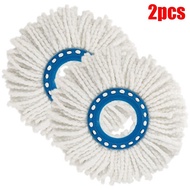 (DEAL) 2pcs Suitable For Microfiber Replacement Head Rotating Mop Cloth