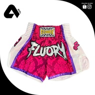 FLUORY MUAY THAI SHORTS (MTSF64 PINK) (READY STOCK)