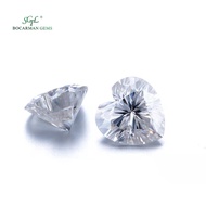 GRA Moissanite Diamond heart 1CT-3CT IJ color Inlaid jewelry accessories