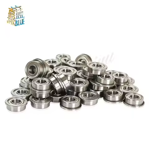 10pcs F682ZZ F683ZZ F684ZZ F685ZZ F686ZZ F687ZZ F688ZZ F689ZZ Flange Ball Bearing Thin Wall Metal Sh