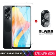 Tempered Glass Clear for Oppo A98 4G Oppo A98 5G 2023/ Screen Protector + Back Lens Camera