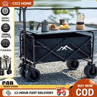 300L Outdoor Trolley Wagon Troli Barang Foldable Cart camping trolley Camping Shopping Cart