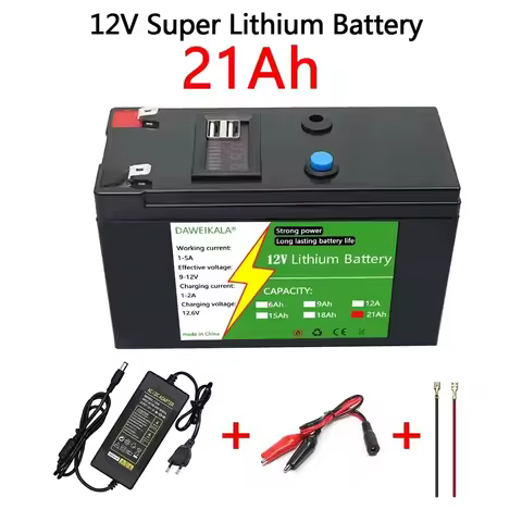 12V 21Ah 18650 Lithium Battery Pack 3S7P Rechargeable Battery for Solar Energy Electric Vehicle Batt