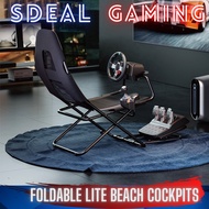 [NEW] SDEAL FOLDABLE BEACH SIM RACING SOLID STEEL COCKPITS FOR LOGITECH G29 G923 T300 THRUSTMASTER M