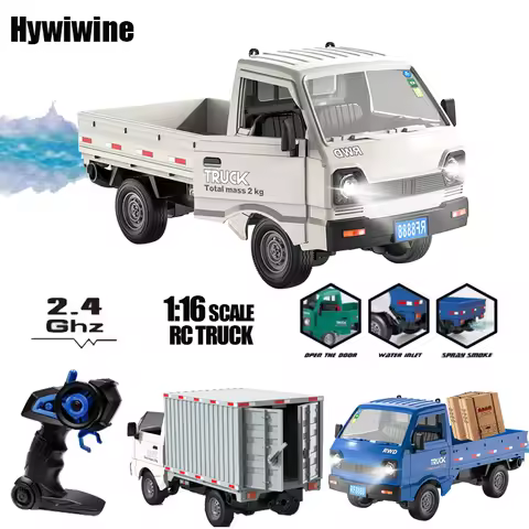RC Truck 1:16 2.4GHZ RC Car Simulation Drift Climbing Truck With Spray and LED Lights RC Electric Tr