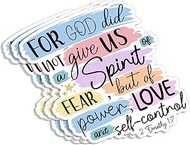 (3Pcs) for God Did Not Give Us A Spirit of Fear But of Power Love and Self-Control Inspirational Chr