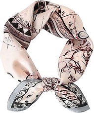 Bandana Women's Neckerchief Women's Lightweight Silk Scarf Headscarf Elegant Scarf Gift for Women, D