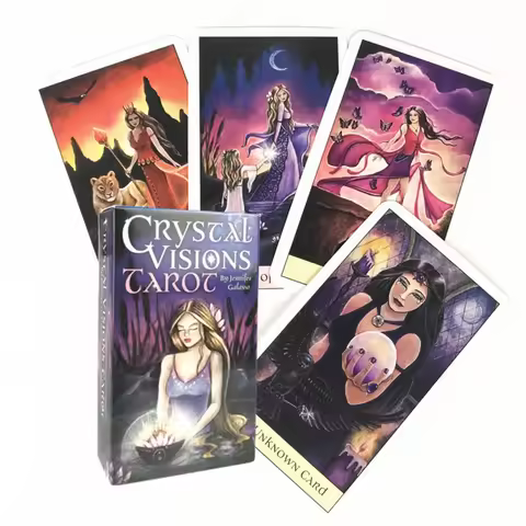 crystal visions tarot cards A 78 Tarot Deck Board Games Party For Adult Children Playing Card Entert