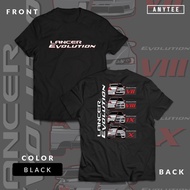 Mitsubishi 2024 fashion Lancer Evolution 7 8 9 10 Turbo Jdm Car Automotive T-shirt (microfiber T-shi