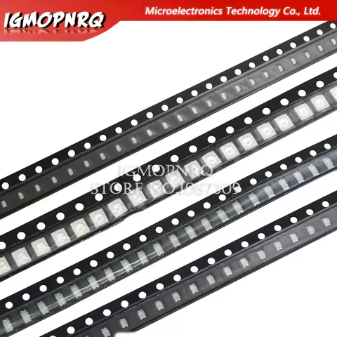 100pcs 0402 0603 0805 1206 1210 3528 5050 5730 smd led Red Yellow Green White Blue light emitting di