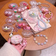 For HTC NE56 Earphone Case Casing Colorful gradient DIY personality flower butterfly bracelet