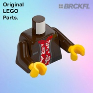 Genuine Parts (LEGO) [MFP] 76382 – 6487170 Minifigure Part, Torso Jacket Open over Red Hawaiian Shir