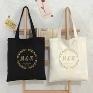 🌈READY STOCK_WEDDING [Personal Initial Name SAVE THE DATE] Letter Printed Customize Casual Fashion C