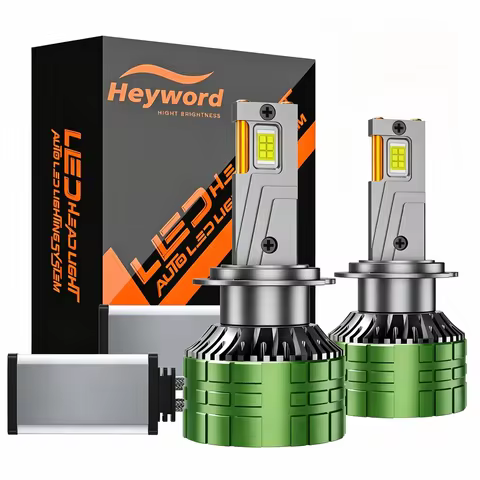 Heyword Canbus LED, LED 4300 W H7, H4 H11 HB3 9005 HB4 9006 K6C, Double Tube En Cuivre, 2 pièces, 12