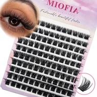 3D Natural Clustered Eyelash Extensions 0.07 Thick 8-14 Mm Long Mixed Pack 10 Rows Of 120 Clusters D