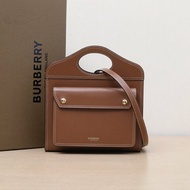 Burberry 金棕色牛皮POCKET口袋包Mini肩背包