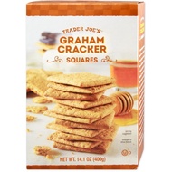 TRADER JOE’S GRAHAM CRACKER SQUARES HONEY WHOLE WHEAT SNACK FOR S’MORES 400G