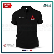 High Quality✒✁Polo T Shirt Mitsubishi Xpander SUV MIVEC Engine Family Wagon Design Baju Sulam Cotton Fashion Embroidery