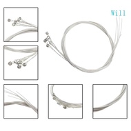 Will 6 Pcs Acoustic Guitar Strings Folk Guitar Stainless Steel Wire Strings Easy Use